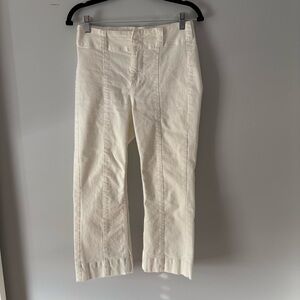 Pilcro White Crop Denim Trouser Pants size 26